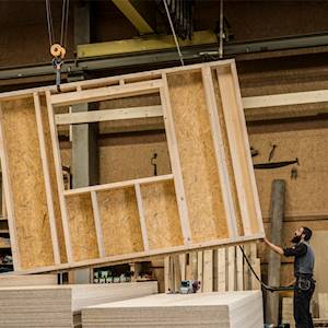 Bilder Produktion Holzelemente